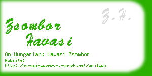 zsombor havasi business card